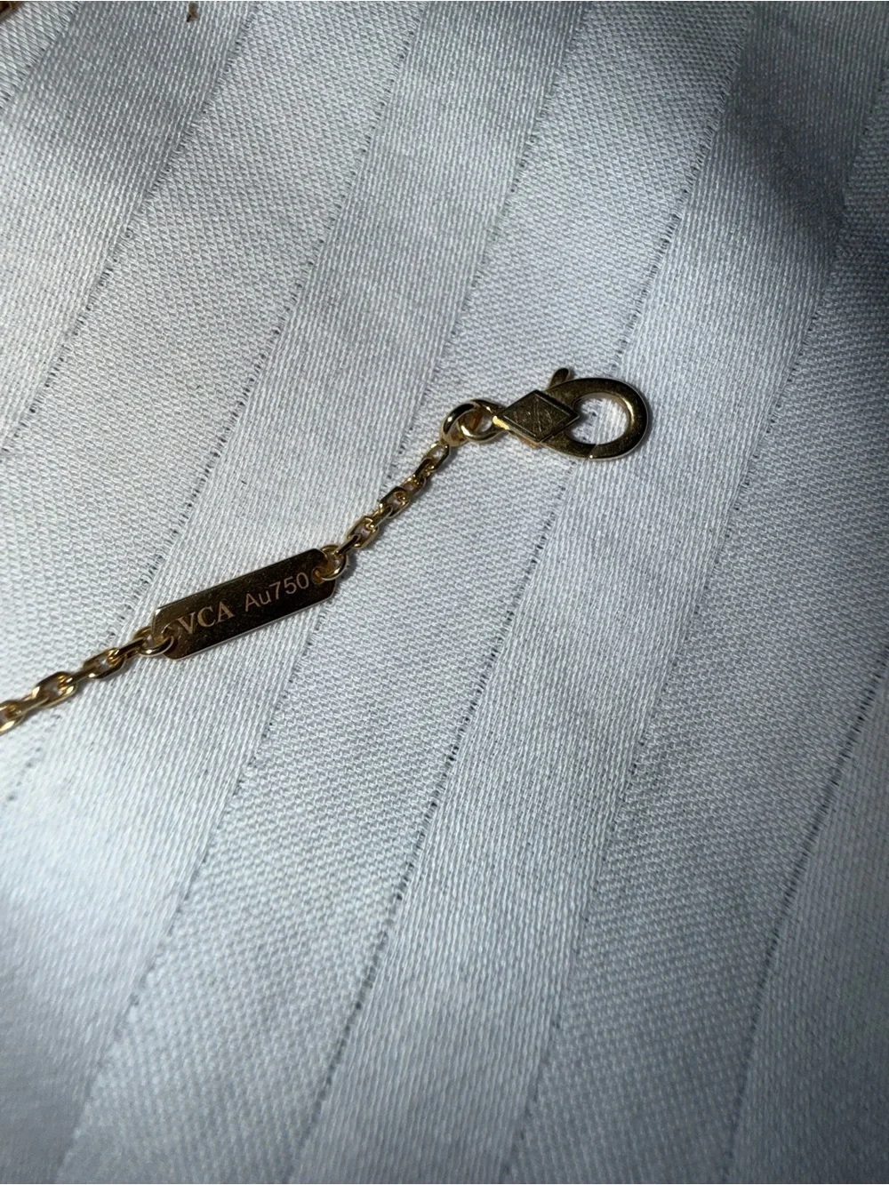 Van Cleef & Arpels Yellow Gold Alhambra Necklace